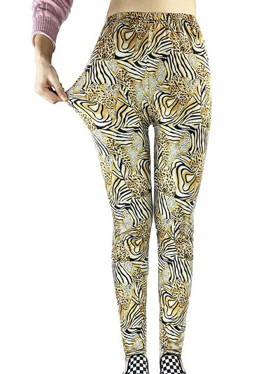 CUHAKCI Mood Naiste säärised Kaunid Lehed Lilleprinter Kõrge vöökohaga jeggings Stretch Pant Seksikas kuum allahindlus Rõivad Mujer