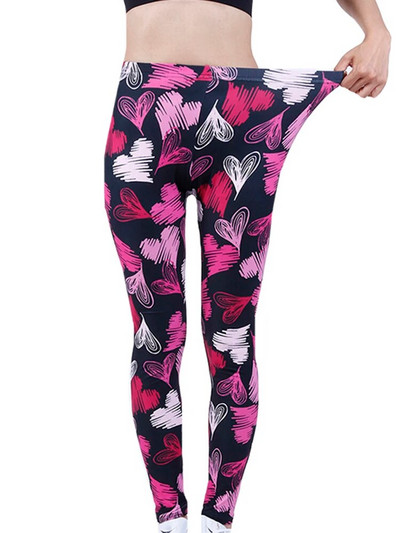 CUHAKCI Mood Naiste säärised Kaunid Lehed Lilleprinter Kõrge vöökohaga jeggings Stretch Pant Seksikas kuum allahindlus Rõivad Mujer