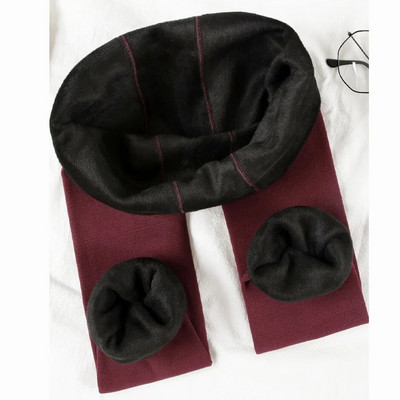 Χοντρό βελούδινο χειμερινό κολάν Γυναικείο Skinny Stretch Ζεστό ψηλόμεσο μονόχρωμο