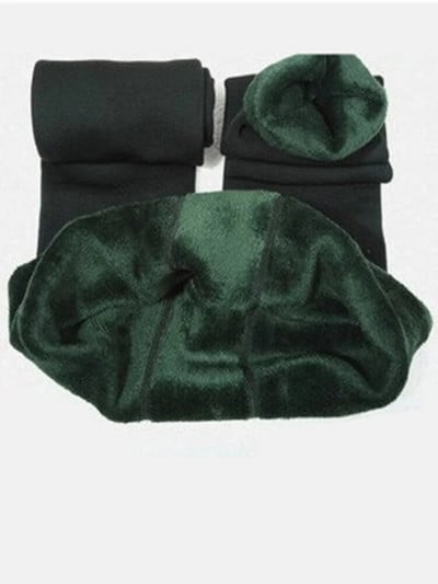 Χοντρό βελούδινο χειμερινό κολάν Γυναικείο Skinny Stretch Ζεστό ψηλόμεσο μονόχρωμο