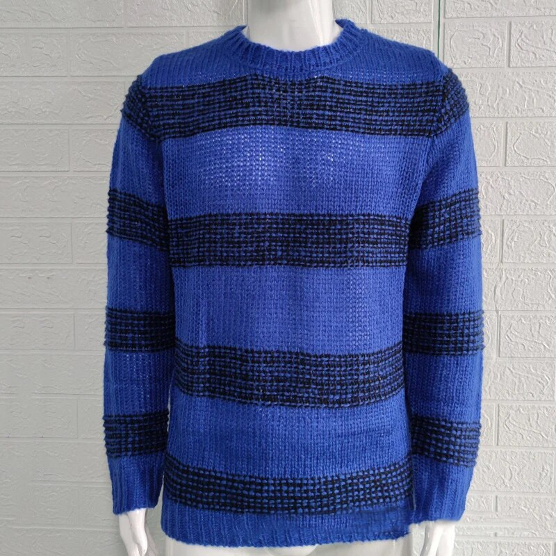 Muški jesenski i zimski vuneni pulover s okruglim izrezom, donji dio košulje koja odgovara svim bojama, veliki zimski kaput za muškarce