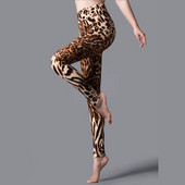 CUHAKCI Augstas jostasvietas Dzīvnieku apdrukas legingi Mīksti, elastīgi sieviešu Sexy Leopard Print Pencil Bikses Sports Fitness Jogas legingi S-2XL
