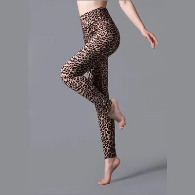 CUHAKCI Augstas jostasvietas Dzīvnieku apdrukas legingi Mīksti, elastīgi sieviešu Sexy Leopard Print Pencil Bikses Sports Fitness Jogas legingi S-2XL