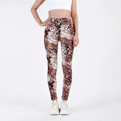CUHAKCI Augstas jostasvietas Dzīvnieku apdrukas legingi Mīksti, elastīgi sieviešu Sexy Leopard Print Pencil Bikses Sports Fitness Jogas legingi S-2XL