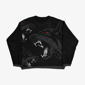 2023. aasta gooti sügise kootud kampsun, meeste naiste, Harajuku graafiline vintage kootud kampsun, unisex puuvillane paaris Pullover riided