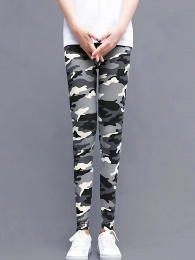 Γυναικείο κολάν καμουφλάζ μόδας σέξι στάμπα Femme Push Up Παντελόνι Casual Camo Sport Workout Fitness Legging