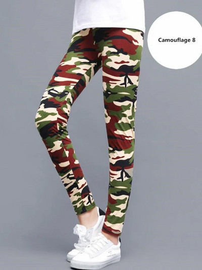 Γυναικείο κολάν καμουφλάζ μόδας σέξι στάμπα Femme Push Up Παντελόνι Casual Camo Sport Workout Fitness Legging