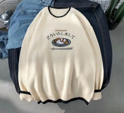 Harajuku trikotāžas džemperis Vīriešu apģērbs Ziemas džemperis Vīriešu džemperis Mode Harajuku Apģērbi Hip Hop 2XL 2023 Jaunumi