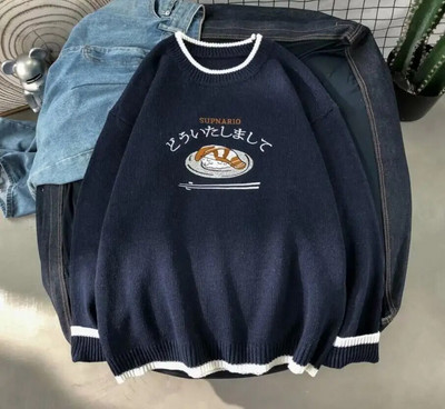 Harajuku trikotāžas džemperis Vīriešu apģērbs Ziemas džemperis Vīriešu džemperis Mode Harajuku Apģērbi Hip Hop 2XL 2023 Jaunumi