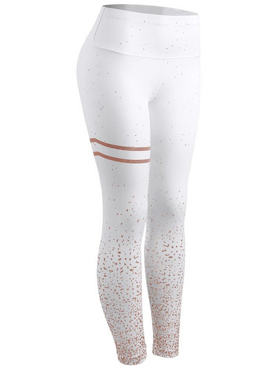 SALSPOR Εκτύπωση Αθλητικά κολάν Γυναικεία Κολάν γυμναστικής ψηλής μέσης Παντελόνι γυμναστικής μόδας Golden Dots Fitness Αθλητικά Γυναικεία