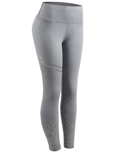 SALSPOR Εκτύπωση Αθλητικά κολάν Γυναικεία Κολάν γυμναστικής ψηλής μέσης Παντελόνι γυμναστικής μόδας Golden Dots Fitness Αθλητικά Γυναικεία