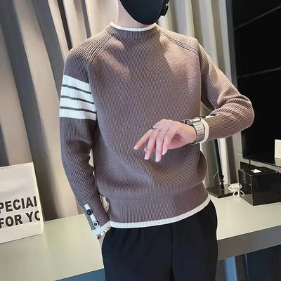 Πλεκτό πουλόβερ Ανδρικά πουλόβερ Ανδρικά Ρούχα Κόψτε Πράσινη Ριγέ Κοντό Casual Μόδα 2023 Κομψά προϊόντα με τις καλύτερες πωλήσεις Jumpers