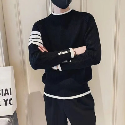 Πλεκτό πουλόβερ Ανδρικά πουλόβερ Ανδρικά Ρούχα Κόψτε Πράσινη Ριγέ Κοντό Casual Μόδα 2023 Κομψά προϊόντα με τις καλύτερες πωλήσεις Jumpers