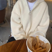 Populiarus vyriškas trikotažas Dovanų Vyriškas megztinis su gobtuvu Madingas dryžuotas megztinis su gobtuvu, atsparus šalčiui