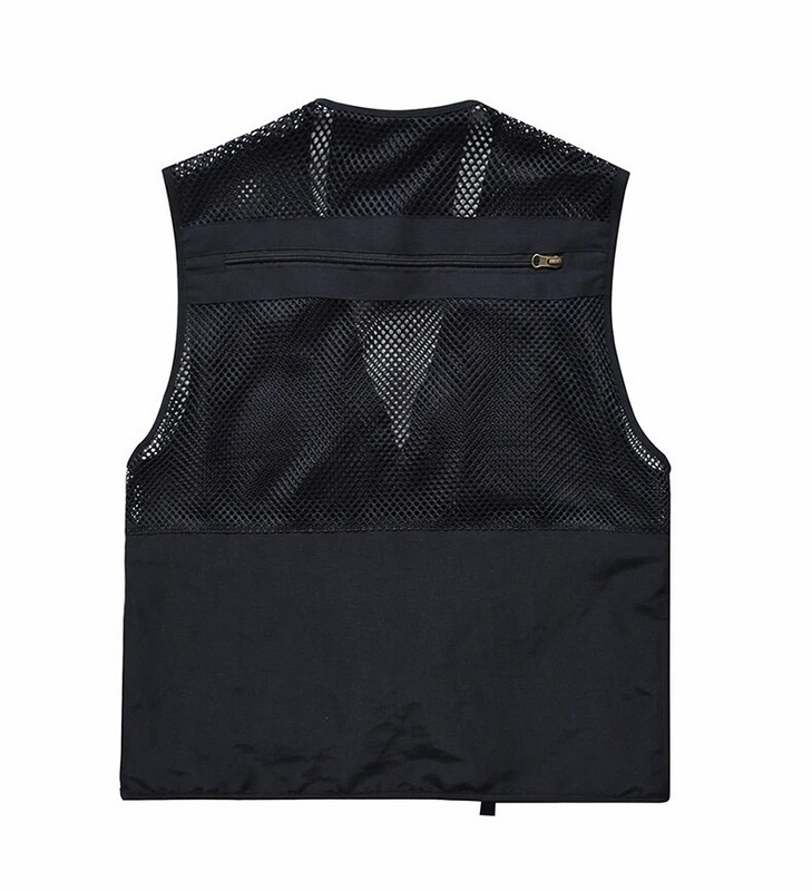 Ανδρικό πλέγμα Casual Fishing Work Safari Travel Photo Γιλέκο Cargo Summer Jacket με πολλές τσέπες