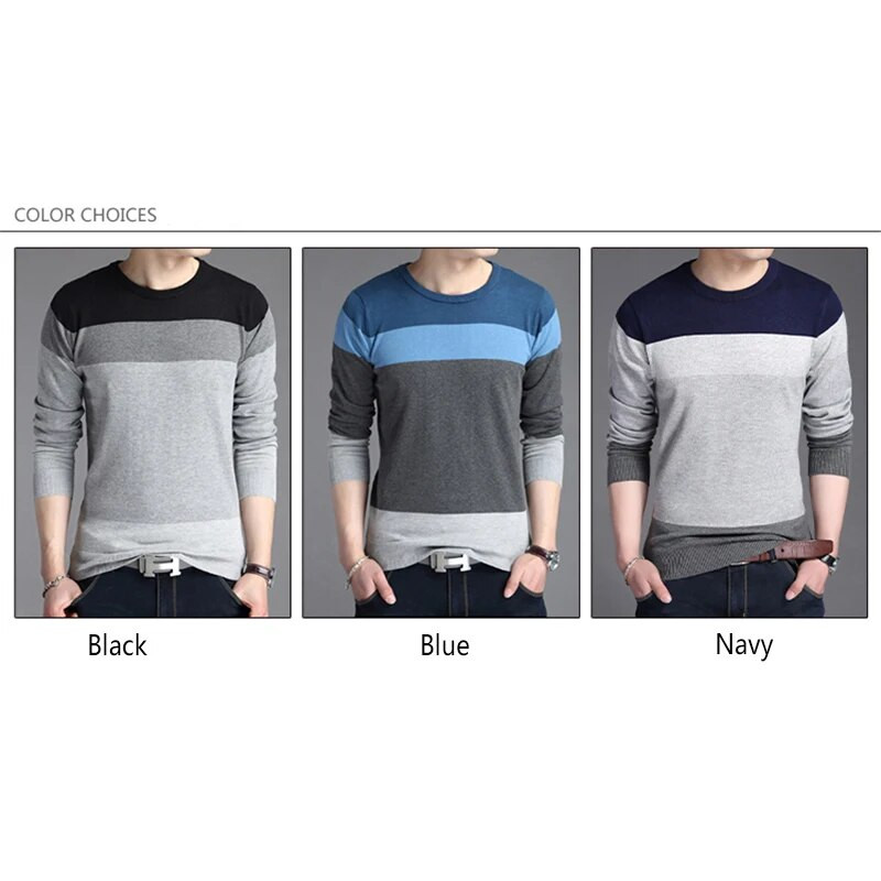 BROWON Meeste Brändi Sviiter Sügis Sport Kampsunid Vabaaja Pullover Pikad Varrukad Meeste Kampsun Triibulised Slim kampsunid Meeste