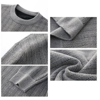 Ανδρικά πουλόβερ μάρκας BROWON Ανδρικά ρούχα φθινοπωρινά και χειμερινά με ριγέ γιακά ανδρικό πουλόβερ 2023 Casual κανονικά πουλόβερ ανδρικά ρούχα