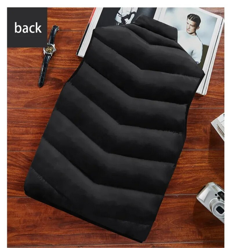 Madinga berankovių vyriškų liemenių striukė 2023 m. Nauja rudens šilta medvilne paminkštinti stori paltai Vyriški žieminiai didesnio dydžio drabužiai Vyriška liemenė