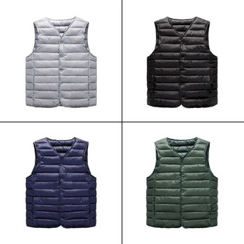 Ανδρικό χειμερινό παλτό Ζεστό αμάνικο μπουφάν Ελαφρύ γιλέκο Streetwear Αντιανεμικό γιλέκο από βαμβάκι