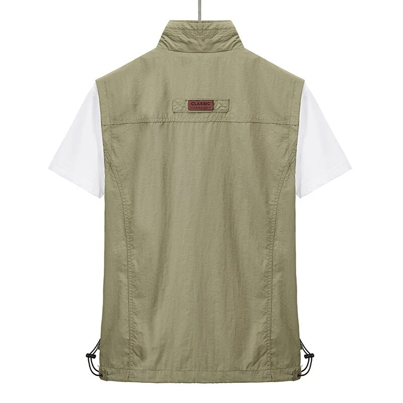 Summer New Men Tactical Hiking Ανδρικό Γιλέκο Ψαρέματος Φωτογράφος Ρεπόρτερ Γιλέκο Διχτυωτό Cargo Αμάνικο γιλέκο εργαλείου 5XL