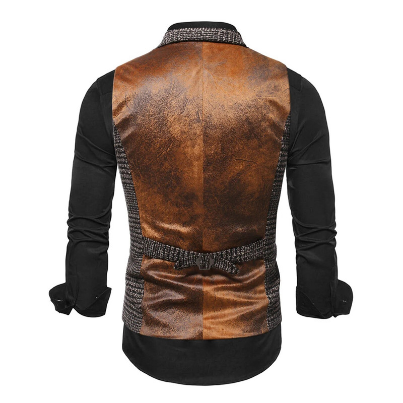 Ανδρικό γιλέκο μόδας Slim Fit Λεπτό καρό ανδρικό γιλέκο μπλούζες επαγγελματικό γιλέκο γιλέκο Αντρικό στυλ Αγγλίας Ανδρικά casual κοστούμια γιλέκα