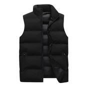 Sügistalvine Meeste Vest Varrukateta Jope Mood Slim Fit Stand Kaelus Solid vabaaja Vestid Meeste Plus Suurus 5XL