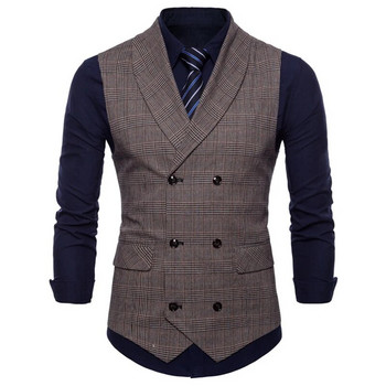 Γιλέκο επαγγελματικό κοστούμι για άνδρες Άνοιξη/φθινόπωρο αμάνικο μπουφάν casual αγγλικό γιλέκο