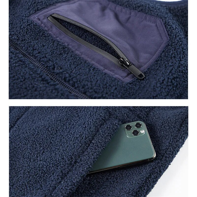 Μεγάλο μέγεθος Ρούχα S-5Xl Ανδρικό γιλέκο Fleece Jacket 2021 Άνοιξη Νέο Αντιανεμικό Casual Ζεστό Γιλέκο Ανδρικό Χειμερινό Γιλέκο Ανδρικό Εξωτερικό