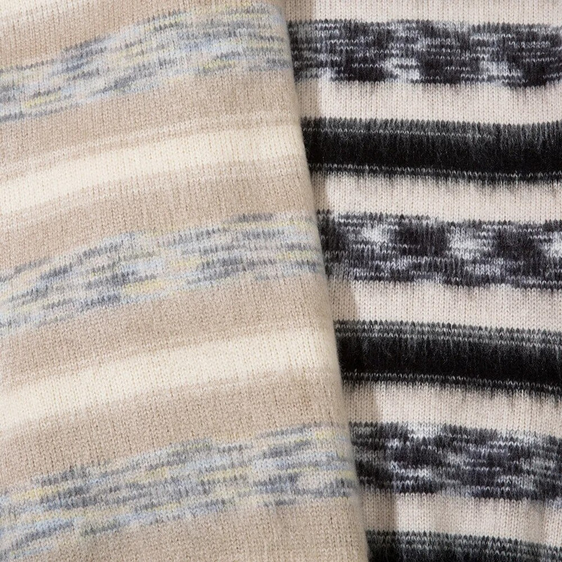 Ležerni prugasti pleteni pulover Muški ženski američki široki pleteni veste s okruglim izrezom Unisex jesen Harajuku Retro džemper