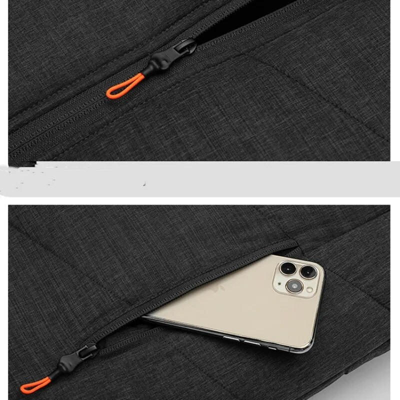 2023 Φθινόπωρο και Χειμώνας Ανδρικό γιλέκο τσέπης με μασίφ ριγέ φερμουάρ και γιακά παλτό μόδας casual βαμβακερά γυναικεία μπλουζάκια γραφείου