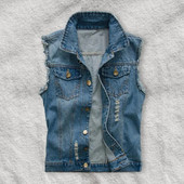 Rebenenud kardigan Denim 5XL puuvillased teksad varrukateta jakk vest meeste teksapüksid vest meeste kauboi õues vest meeste jakid