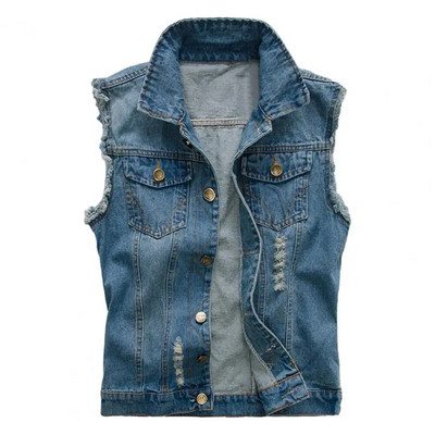 Rebenenud kardigan Denim 5XL puuvillased teksad varrukateta jakk vest meeste teksapüksid vest meeste kauboi õues vest meeste jakid