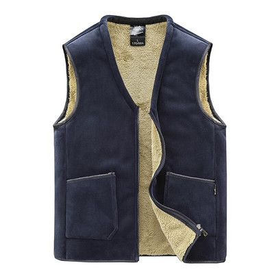 Meeste suures suuruses riided talvevest jakid varrukateta mantel vabaaja suur suurus 5XL meeste soe vest fliis vest Meeste soe vest