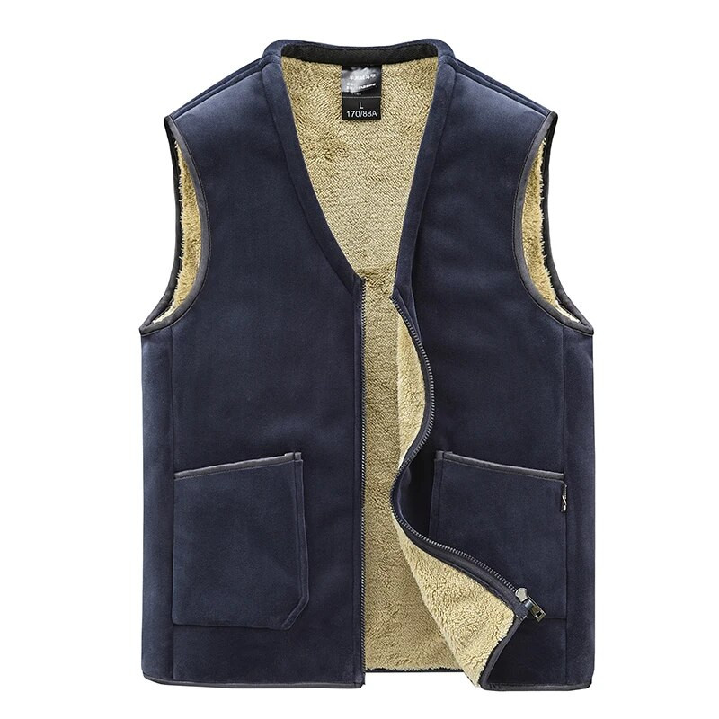 Meeste suures suuruses riided talvevest jakid varrukateta mantel vabaaja suur suurus 5XL meeste soe vest fliis vest Meeste soe vest