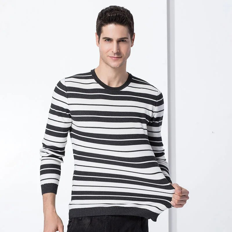 TIGER CASTLE Ανδρικά πουλόβερ Πουλόβερ Μόδα Ανδρικά Μακρυμάνικα Πλεκτά Πλεκτά Πουλόβερ Casual Επώνυμα Ανδρικά Slim Fit Ποιοτικά πλεκτά