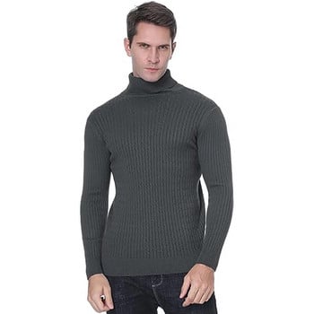 Χειμερινό ανδρικό πουλόβερ με ζιβάγκο Casual ανδρικό πλεκτό πουλόβερ Keep Warm Fitness Ανδρικά πουλόβερ μπλούζες
