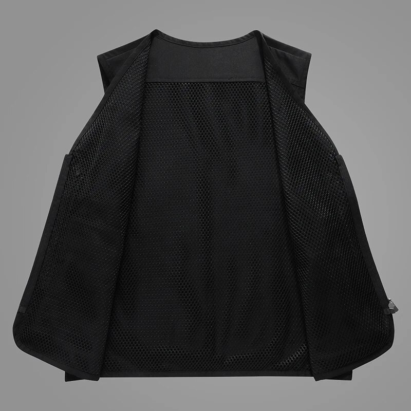 Μόδα γιλέκο πολλαπλών τσέπες Ανδρικό γιλέκο για ψάρεμα Αθλητικά γιλέκα Γιλέκο Ανδρικό καλοκαίρι Cargo Αμάνικο γιλέκο εξωτερικά ενδύματα