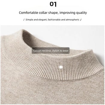 Ανδρικό πουλόβερ από κασμίρ 2023 Ανδρικά πουλόβερ πλεκτά πουλόβερ για άνδρες νεανικά Λεπτά πλεκτά Ανδρικά πουλόβερ Ανδρικά ρούχα