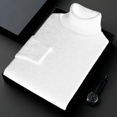 Πουλόβερ Ανδρικά Αντιπηκτικά Πλεκτά Υψηλής Ποιότητας Πλεκτό Πουλόβερ μακρυμάνικο Πουλόβερ Μονόχρωμα Ανδρικά Ρούχα
