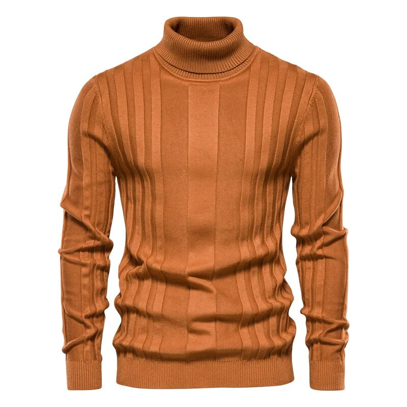 Talvine meeste kaelusega kampsun vabaaja Slim Fit Basic kõrge kraega silmkoeline pullover Meeste elastne soe kampsun, meeste pullover