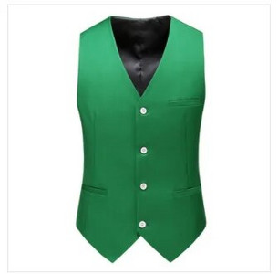 Μεγάλο μέγεθος 6XL ανδρικό επίσημο κοστούμι με μονό στήθος Γιλέκο Μαύρο Πράσινο Καθαρό Χρώμα Μπάλα Γάμου Επιχειρηματικό Γιλέκο Φόρεμα Social Party