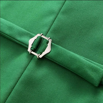 Μεγάλο μέγεθος 6XL ανδρικό επίσημο κοστούμι με μονό στήθος Γιλέκο Μαύρο Πράσινο Καθαρό Χρώμα Μπάλα Γάμου Επιχειρηματικό Γιλέκο Φόρεμα Social Party