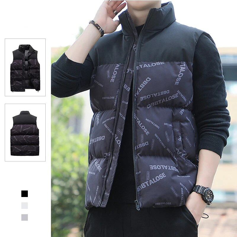 Ανδρικό φθινοπωρινό/χειμωνιάτικο μπουφάν αμάνικο γιλέκο Ζεστό μαλακό γιλέκο Trend παλτό Ανδρικό αμάνικο γιλέκο Casual Warm Vest Thickened for Men