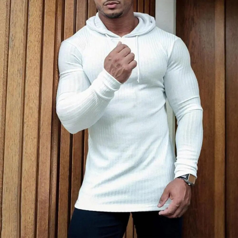 Νέα μόδα Ανδρικό πουλόβερ με χειμωνιάτικη κουκούλα Ζεστό ζιβάγκο Ανδρικά πουλόβερ Slim Fit πουλόβερ Ανδρικά Κλασικά Πλεκτά Πλεκτά Ανδρικά Πλεκτά Homme