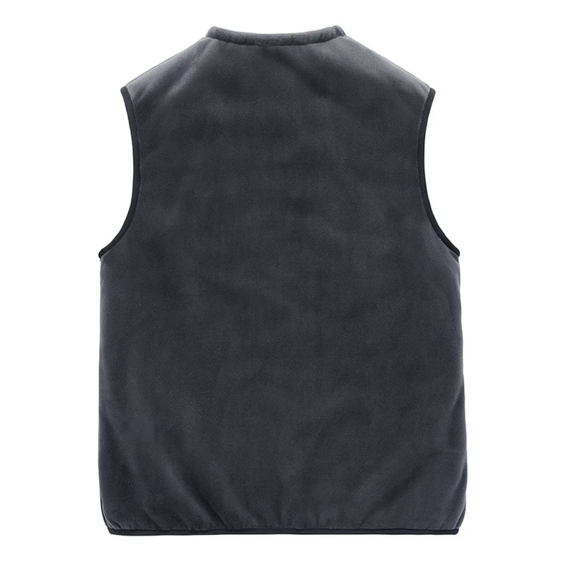 Didelio dydžio kašmyro vyriška rudens žieminė liemenė su kišenėmis Vyriška vilnonė liemenė medvilnine paminkštinta šilta vilna vyriška stora liemenė liemenė 5Xl