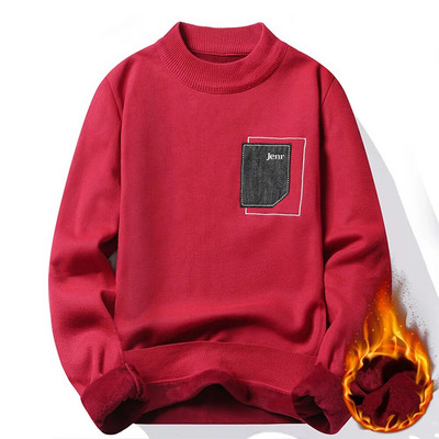 Novi muški džemperi s dolčevitom za zimu 2023. Topli brendovi Pleteni puloveri Muški jednobojni ležerni muški pulover Jesenska pletiva