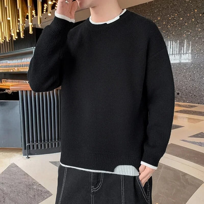 Φθινοπωρινός χειμώνας 2023 Νέο ανδρικό πουλόβερ κασμιρένιο ανδρικό πουλόβερ πλεκτό πουλόβερ για άντρες Λεπτό νεανικό πλεκτό ανδρικό πουλόβερ