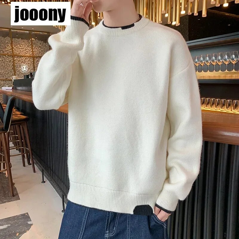 Φθινοπωρινός χειμώνας 2023 Νέο ανδρικό πουλόβερ κασμιρένιο ανδρικό πουλόβερ πλεκτό πουλόβερ για άντρες Λεπτό νεανικό πλεκτό ανδρικό πουλόβερ