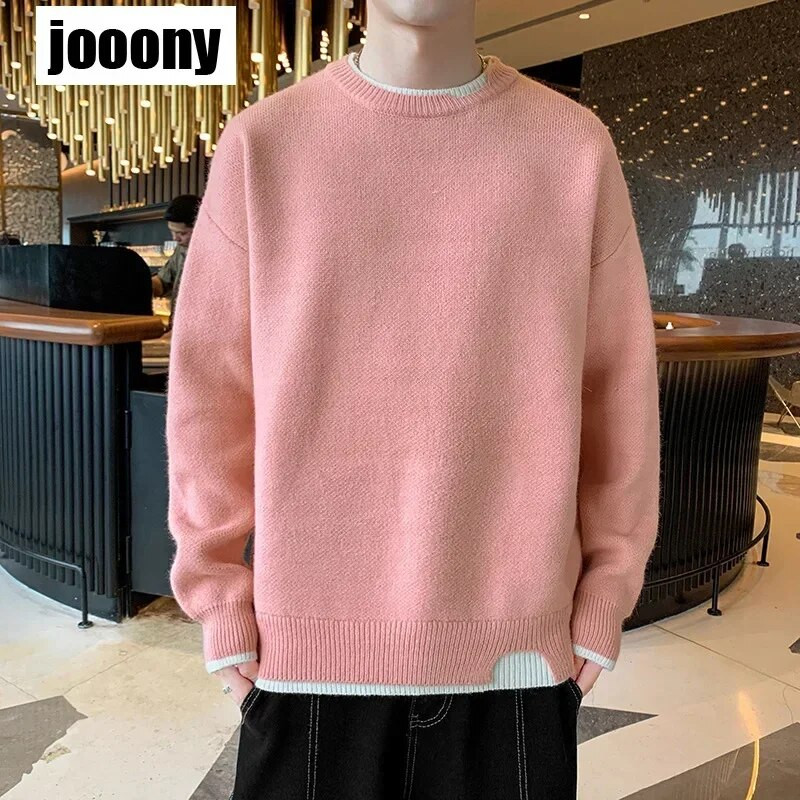 Φθινοπωρινός χειμώνας 2023 Νέο ανδρικό πουλόβερ κασμιρένιο ανδρικό πουλόβερ πλεκτό πουλόβερ για άντρες Λεπτό νεανικό πλεκτό ανδρικό πουλόβερ
