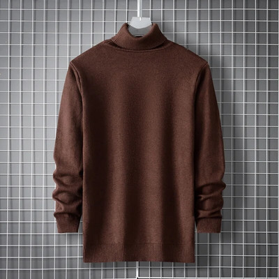 Χειμωνιάτικο ζεστό ανδρικό πουλόβερ με ζιβάγκο Πλεκτό πουλόβερ Ανδρικά μονόχρωμα μονόχρωμα πουλόβερ ανδρικά Harajuku πουλόβερ